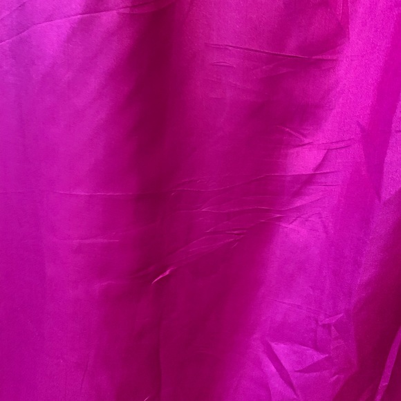 Hot pink silk floral dress - Picture 8 of 13